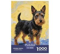Welsh Terrier Jigsaw Puzzles for Adults 1000 Beautiful Decoration Puzzle Cute Dog Colourful,Fun,Challenging And Brainteasing Gifts for Men38x26cm/1000pcs