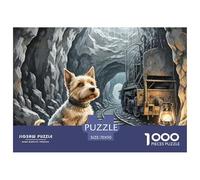 Welsh Terrier Jigsaw Puzzles for Adults 1000 Educational Games Cute Pets Colourful,Fun,Challenging And Brainteasing Adults Jigsaw Puzzle Gifts for Men70x50cm/1000pcs