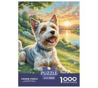 Welsh Terrier Jigsaw Puzzles for Adults Gifts 1000 Piece Challenging Games Home Decoration Cute Animal Jigsaw Puzzle for Adults And Kids Age 12 And Up 38x26cm/1000pcs