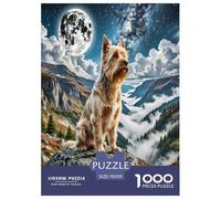 Welsh Terrier Jigsaw Puzzles Puzzle for Adults Kids. 1000 Piece Clever animals Impossible Challenge Toy Educational Game Home Decoration for Educational Games Gifts 70x50cm/1000pcs