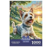 Welsh Terrier Jigsaw Puzzles Puzzle for Adults Kids. 1000 Piece Impossible Challenge Toy Educational Game Home Decoration for Adults& Kids Age 14 Years Up 70x50cm/1000pcs