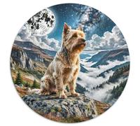 Welsh Terrier1000 Pieces Round Jigsaw Puzzles AnimalCreative Adults And Kids Challenging & Educational Art1000pcs (67.5x67.5cm)