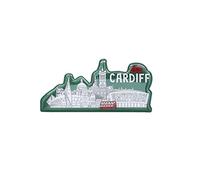 Welsh Wales Cymru Fridge Magnet Sheep Dragon (Cardiff Cityscape)