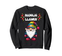 WELSH WALES NADOLIG LLAWEN MERRY CHRISTMAS GONK COLOURFUL Sweatshirt