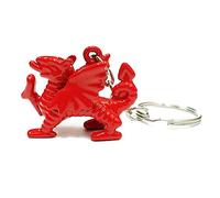 Welsh Wales Red Dragon Metal Keyring Key Ring