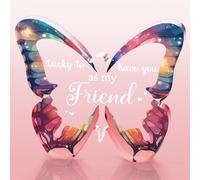 Welsky Friendship Gifts for Women, Best Friend Christmas Birthday Gifts, to My Bestie Gifts Butterfly Acrylic Plaque, Best Friend Birthday Gifts for Women, Anniversary Wedding Presents for Friends