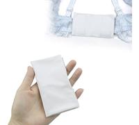 welsoon 3 Pack Back of the Bra Hook Covers Sleeves to Cover the Itchy Bras, White, S