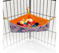 Welsoon Sugar Glider Toy Box - Hanging Hammock for Cage, Accessories, Small Animal Dig Box