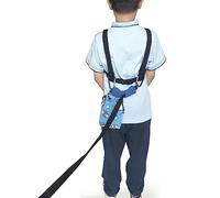 welsoon Walking Harness for Older Children with Quick Grab Handle and Adjustable Tether for Autism Special Needs ADHD Safety Teens Harness with Pouch Removable Autism Awareness Puzzle