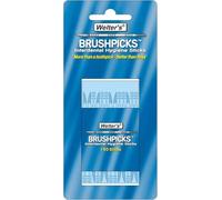 Welster’s Interdental Brush Picks - 150 Soft Disposable Tooth Cleaning Brushes for Gaps Between Teeth, Gentle Gum Oral Care & Plaque Removal, Flexible Dental Floss Stick Alternative