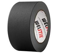 WELSTIK 50mm X 30.2m Black Matt Cloth Gaffer Tape, Non-Reflective, Easy to Rip