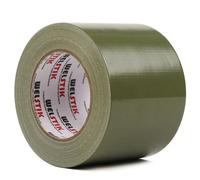 WELSTIK Duct Tape 4 Inch, Professional Grade Industrial Duct Tape for Repairs, DIY, Crafts, Indoor Outdoor Use, No Residue, Tear by Hand (96mmx41m, Olive Green)
