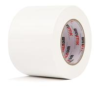 WELSTIK Heavy Duty Waterproof Duct Tape 4 Inch, Professional Grade Industrial Duct Tape for Repairs, DIY, Crafts, Indoor Outdoor Use, No Residue, Tear by Hand (3.77Inch X 45 Yards, White)