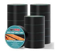 WELSTIK Joist Tape for Decking 50mm x 15m (15 Pack) - Weatherproof Butyl Sealant Self-Adhesive Flashing for Wood Decks, Beams, Roof
