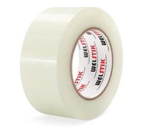 WELSTIK Professional Grade Duct Tape, Waterproof Duct Cloth Fabric,Colored Colored Gaffer Tape for Repairs, DIY, Crafts, Indoor Outdoor Use,50mm X 41M, 7.5 Mil Thick,Clear