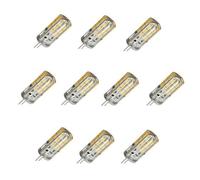 WELSUN 10X Dimmable 3-Watt T4 G4 LED Bulb 12VDC 24SMD 2835 LED Cool White 6000K Color