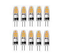 WELSUN G4 LED Bulbs JC Bi-Pin Base Lights 2W AC/DC 12V 10W-20W T3 Halogen Bulb Replacement Landscape Bulbs 10pcs (Color : Warm wite)