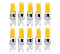 WELSUN G9 LED Bulb Dimmable 3W 1*COB 2508 200-240LM 3000K / 6000K T Bi-pin Lights AC 220-240 V 10 Pcs (Color : Warm White)