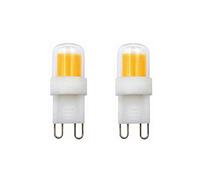 WELSUN G9 Led Bulbs 12V DC 3W COB 1511 240-260lm Warm White/Cool White for Battery-Powered, Solar System and Low-voltage Equipment 2-Pack [energy Class A (Color : Cool white)