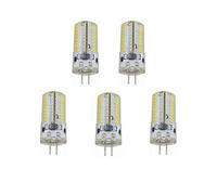 WELSUN GY6.35 LED Light Bulb 4 Watts 12V 24V G6.35/GY6.35 Bi-Pin Base 40W Halogen Replacement Bulbs.Non-Dimmable,AC12V,DC12-24V,Pack of 5 (Color : Warm white)