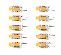 WELSUN LED Bulbs G4 Dimmable 1.5W 150LM COB LED Bulb Light 0705 SMD 3000K / 6000K AC/DC 12V 24V 10pcs (Color : Cool White)