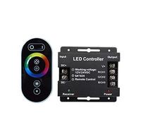 WELSUN RF Remote Wireless Touch Pad Panel 12-24V 18A RGB LED Controller Controls For 5050 3528 RGB Light RGB Controller