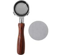 WELURE 58mm Bottomless Portafilter with 3 Ears, Espresso Portafilter with Filter Basket and Puck Screen, Compatible for KitchenAid KES6403MH/KES6404/E6503