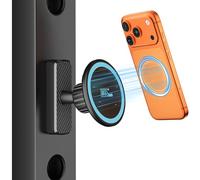 welvath Dual Magnetic Phone Holder for Gym, Kitchen or Any Metal Surface, Magnet Base Mount & Power Magnet Phone Mount for MagSafe iPhone 17 16 15 14 13 12 Series