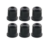 WELWIK 6PCS Black Guitar Strings Total Height 13mm Metal Ring Electric Bass Body Through Buckle Durable Collar