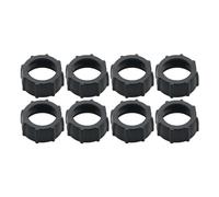 WELWIK 8pcs Black 17mm Ball Joint Fixed Adapter Head Bracket Ring Tightening Nut for Replacing Car Mounting Screws Car Cell Phone Holder Screw Head