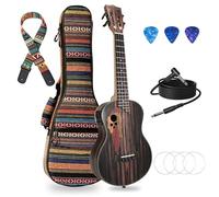WelWinforee 26-Inch Electric Ukulele Beginner Bundle - Left-Handed Friendly with Amp, Gig Bag, and Accessories