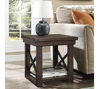 welwyn wooden side table in espresso