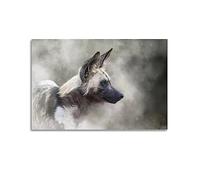 WELYK Animal Poster African Wild Dog In The Dust Poster Decorative Painting Canvas Wall Posters And Art Picture Print Modern Family Bedroom Decor Posters 12x18inch(30x45cm)