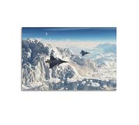 WELYK Aviation Poster for Eurofighter Typhoon Stealth Fighter Poster Decorative Painting Canvas Wall Posters And Art Picture Print Modern Family Bedroom Decor Posters 08x12inch(20x30cm)