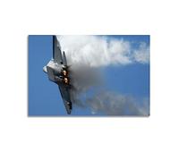 WELYK Aviation Poster for F22 Sonic Boom Poster Decorative Painting Canvas Wall Posters And Art Picture Print Modern Family Bedroom Decor Posters 12x18inch(30x45cm)