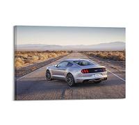 WELYK Hyper Car Posters for Ford Mustang GT Poster Decorative Painting Canvas Wall Posters And Art Picture Print Modern Family Bedroom Decor Posters 12x18inch(30x45cm)