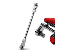 WELZH Dual Flexi-Lock Head Ratchet 1/4in and 3/8in Drive 72-Tooth Chrome Vanadium Tool with 180 Degree Locking Swivel Heads Quick Release Slim Profile for Confined Access Automotive Workshop 6198-WW