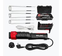 WELZH Induction Mate+ Flameless Bolt Heater 1000W 220V with 3 Solid Coils 18/22/28mm & 1m Flex Coil for Safe Rusted Bolt Removal LED Work Light Quick Lock System CE RoHS for Workshop Use