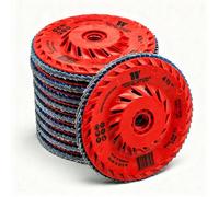 WELZH Redback Zirconia Flap Mate Disc 60 Grit 10 Piece Grinding Abrasive Cool Running Reinforced Backing Steel Stainless Heavy Metal Fabrication Professional Workshop Use 5120-WW