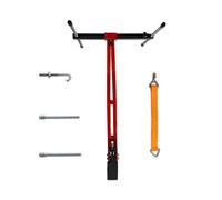 WELZH Universal Under Engine and Gearbox Support Scissor Lift with Adjustable Hooks and Support Plates for Clutch Timing Belt and Gearbox Work on Cars and Light Commercial Vehicles Garage Workshop Use