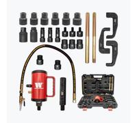 WELZH Vibration-Mate Injector Removal Tool Pneumatic Puller Set with Vibration Technology Universal Diesel Injector Extractor No Damage Multi-Adaptor Kit Compatible with Bosch Delphi Denso Siemens CR