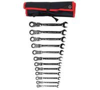 Welzh Werkzeug 12-Piece Flexi Head Ratchet Spanner Wrench Set 72 Teeth 8-19mm