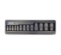 Welzh Werkzeug 13pc E-Star/Torx Impact Socket Set 1/4dr-3/8dr and 1/2dr E4-E24