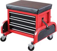 Welzh Werkzeug Creeper Roller Seat With 3 Draw Tool Chest Heavy Duty