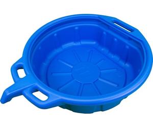 Welzh Werkzeug Oil Drain Pan Fluid Antifreeze Coolant HDPE 16 Litre Blue Heavy Duty Durable 71003-WW