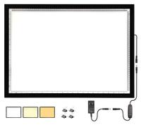 WELZK 10000+ LUX High Bright Light Pad A2, 3 Colors Light Board with UL Adapter. 10 Levels/Stepless Dimming for Diamond Painting, Tracing, Drawing, Sketching etc