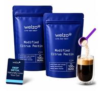 Welzo Ultra Purity Modified Citrus Pectin Powder 455g - 100% Pure Soluble Fibre - Plant Based Digestive & Gut Health Support - No Additives (Pack of 2)