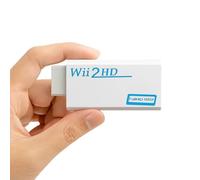 WEMAK - Wii to HDMI Adapter - Wii to HDMI Converter - Wii Adapter to HDMI Converter with Full HD 1080p Video Output and 3.5mm Audio Jack - Wii HDMI Adapter Compatible with all Wii Display Modes