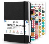 WEMATE Budget Planner 2026 - Monthly Budget Book with Expense Tracker Notebook, 12 Month Undated Bill Organizer & Financial Planner, Account Book to Take Control of Your Finances, A5 (Black)