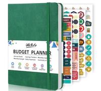 WEMATE Budget Planner 2026 - Monthly Budget Book with Expense Tracker Notebook, 12 Month Undated Bill Organizer & Financial Planner, Account Book to Take Control of Your Finances, A5 (Dark Green)